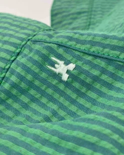 Nantes Seersucker Island Green